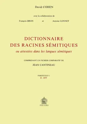 Bron / Cohen / Lonnet |  Dictionnaire Des Racines Semitiques Ou Attestees Dans Les Langues Semitiques. Fasc. 5 | Buch |  Sack Fachmedien