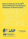  Book of Abstracts of the 68th Annual Meeting of the European Federation of Animal Science | Buch |  Sack Fachmedien
