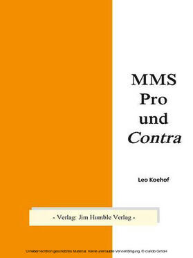 Koehof | MMS Pro und Contra | E-Book | sack.de