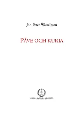 Wieselgren |  Påve och kuria | Buch |  Sack Fachmedien