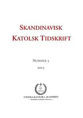 Wieselgren / Persson |  Skandinavisk Katolsk Tidskrift | Buch |  Sack Fachmedien