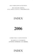 Reports of Judgments, Advisory Opinions and Orders: 2006 Index Reports | Buch |  Sack Fachmedien