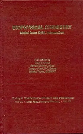 Banerjee |  Biophysical Chemistry Metal Ions DNA: Interactions | eBook | Sack Fachmedien