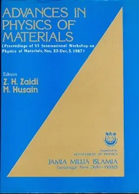 Zaidi / Husain |  Advances in Physics of Materials | eBook | Sack Fachmedien