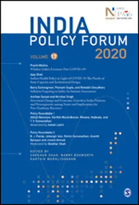 Shah / Bosworth / Muralidharan |  India Policy Forum 2020 | Buch |  Sack Fachmedien