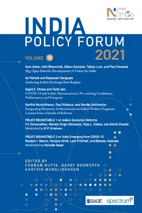 Gupta / Bosworth / Muralidharan |  India Policy Forum 2021 | Buch |  Sack Fachmedien