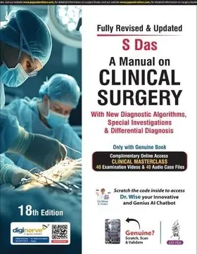 Das |  A Manual on Clinical Surgery with New Diagnostic Algorithms, Special Investigations & Different Diagnosis | Buch |  Sack Fachmedien