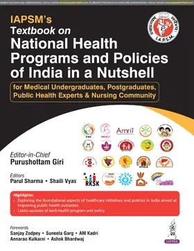 Giri / Sharma / Vyas |  Textbook on National Health Programs and Policies of India in a Nutshell | Buch |  Sack Fachmedien
