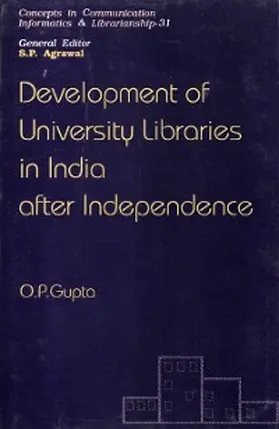 Gupta |  Development Of University Libraries In India  After Independence | eBook | Sack Fachmedien