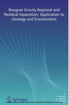 Mallick / Vasanthi / Sharma | Bouguer Gravity Regional and Residual Separation | E-Book | sack.de