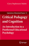 Malott |  Critical Pedagogy and Cognition | eBook | Sack Fachmedien