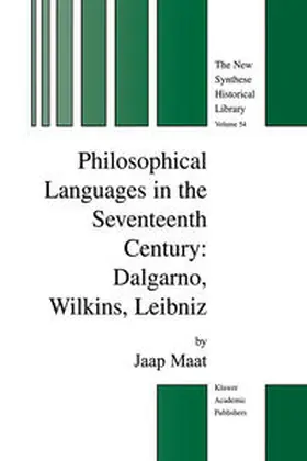 Maat | Philosophical Languages in the Seventeenth Century | E-Book | sack.de