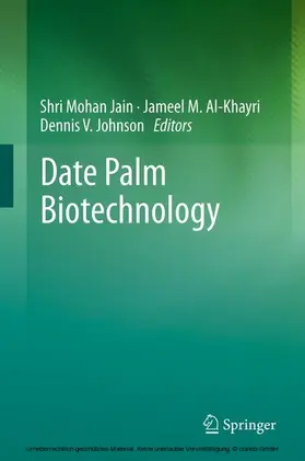 Jain / Al-Khayri / Johnson |  Date Palm Biotechnology | eBook | Sack Fachmedien