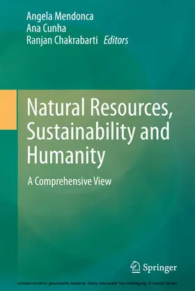 Mendonca / Cunha / Chakrabarti |  Natural Resources, Sustainability and Humanity | eBook | Sack Fachmedien