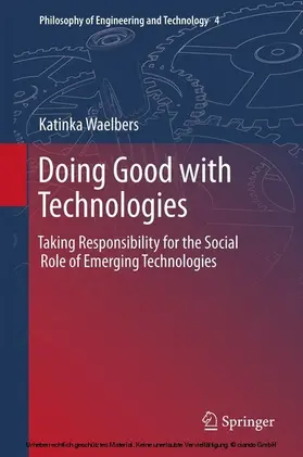 Waelbers |  Doing Good with Technologies: | eBook | Sack Fachmedien
