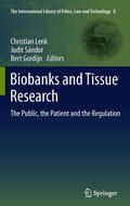 Lenk / Sándor / Gordijn |  Biobanks and Tissue Research | eBook | Sack Fachmedien