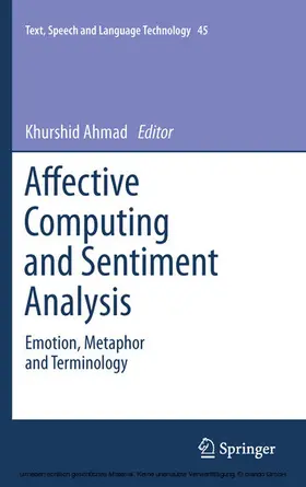 Ahmad | Affective Computing and Sentiment Analysis | E-Book | sack.de