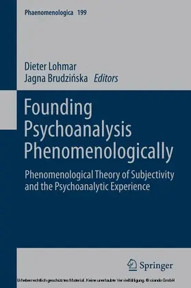 Lohmar / Brudzinska | Founding Psychoanalysis Phenomenologically | E-Book | sack.de