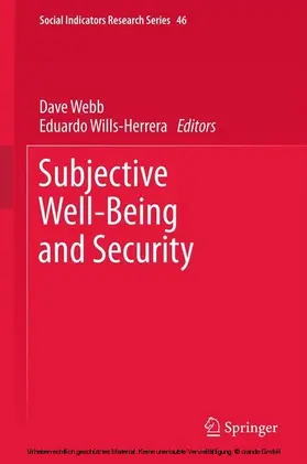 Webb / Wills-Herrera |  Subjective Well-Being and Security | eBook | Sack Fachmedien