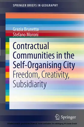 Brunetta / Moroni | Contractual Communities in the Self-Organising City | E-Book | sack.de