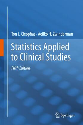 Zwinderman / Cleophas | Statistics Applied to Clinical Studies | Buch | 978-94-007-2862-2 | sack.de