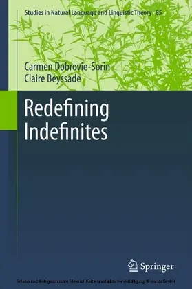 Dobrovie-Sorin / Beyssade |  Redefining Indefinites | eBook | Sack Fachmedien