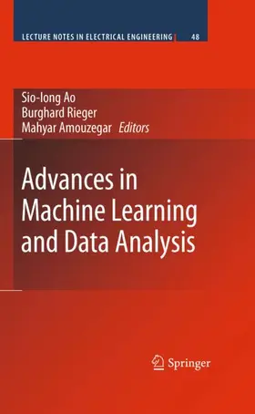 Ao / Rieger / Amouzegar |  Advances in Machine Learning and Data Analysis | Buch |  Sack Fachmedien