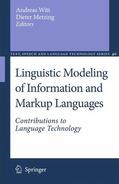 Metzing / Witt |  Linguistic Modeling of Information and Markup Languages | Buch |  Sack Fachmedien