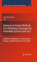 Borrione |  Advances in Design Methods from Modeling Languages for Embedded Systems and SoC¿s | Buch |  Sack Fachmedien