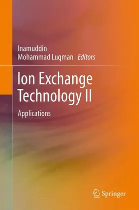 Luqman / Inamuddin | Ion Exchange Technology II | Buch | 978-94-007-4025-9 | sack.de