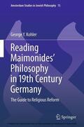 Kohler |  Reading Maimonides' Philosophy in 19th Century Germany | eBook | Sack Fachmedien
