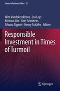 Vandekerckhove / Leys / Schäfer |  Responsible Investment in Times of Turmoil | Buch |  Sack Fachmedien