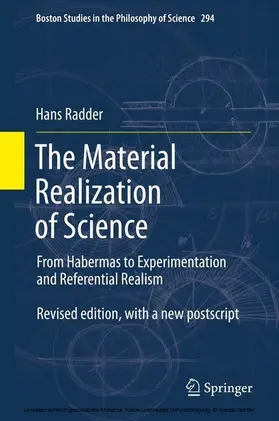 Radder | The Material Realization of Science | E-Book | www.sack.de