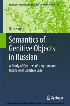 Kagan |  Semantics of Genitive Objects in Russian | eBook | Sack Fachmedien