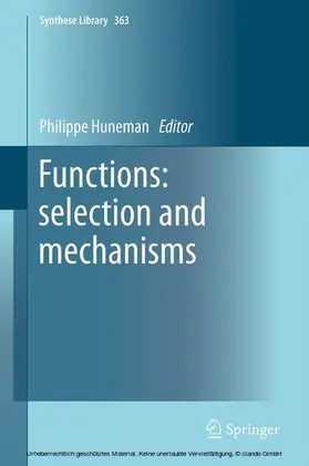 Huneman |  Functions: selection and mechanisms | eBook | Sack Fachmedien