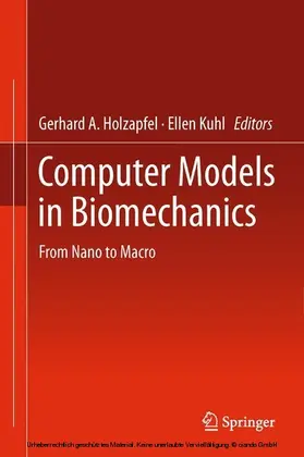 Holzapfel / Kuhl |  Computer Models in Biomechanics | eBook | Sack Fachmedien