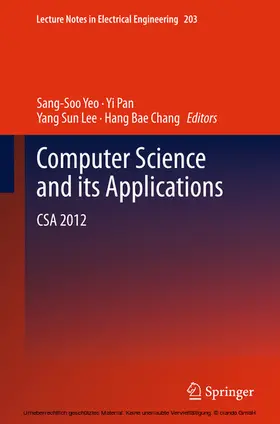 Yeo / Pan / Lee | Computer Science and its Applications | E-Book | sack.de