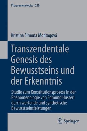 Montagova |  Transzendentale Genesis des Bewusstseins und der Erkenntnis | Buch |  Sack Fachmedien
