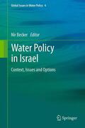 Becker |  Water Policy in Israel | Buch |  Sack Fachmedien