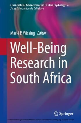 Wissing | Well-Being Research in South Africa | E-Book | sack.de