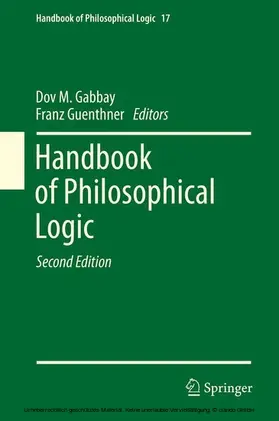 Gabbay / Guenthner |  Handbook of Philosophical Logic | eBook | Sack Fachmedien