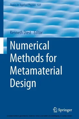 Diest | Numerical Methods for Metamaterial Design | E-Book | sack.de