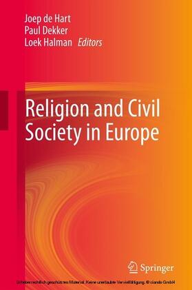 de Hart / Dekker / Halman |  Religion and Civil Society in Europe | eBook | Sack Fachmedien