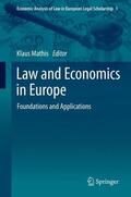 Mathis |  Law and Economics in Europe | Buch |  Sack Fachmedien