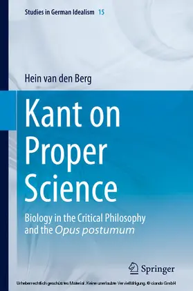 van den Berg |  Kant on Proper Science | eBook | Sack Fachmedien