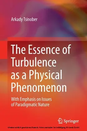 Tsinober |  The Essence of Turbulence as a Physical Phenomenon | eBook | Sack Fachmedien
