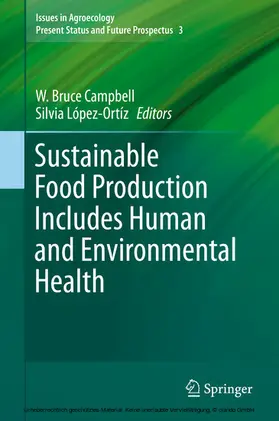 Campbell / López-Ortíz |  Sustainable Food Production Includes Human and Environmental Health | eBook | Sack Fachmedien