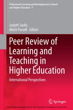 Sachs / Parsell |  Peer Review of Learning and Teaching in Higher Education | eBook | Sack Fachmedien