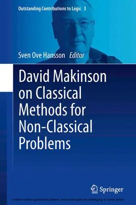Hansson |  David Makinson on Classical Methods for Non-Classical Problems | eBook | Sack Fachmedien