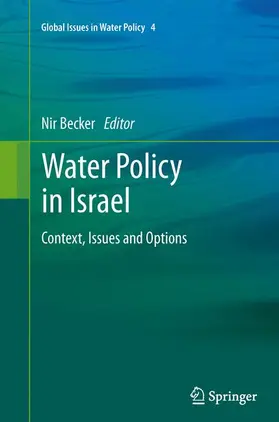 Becker |  Water Policy in Israel | Buch |  Sack Fachmedien